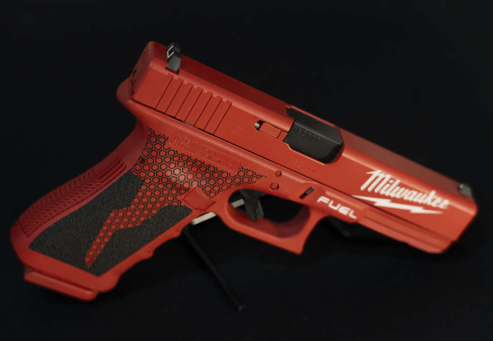 Custom Glock 22 Gen 3 .40 S&W Milwaukee Packout Stippled 2 Mags Penny Auct-img-8