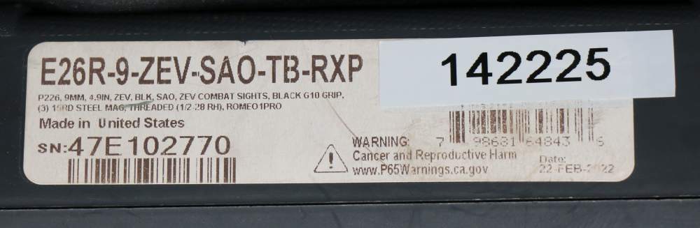 USED! Sig Sauer P226 Zev SAO Full Size 9mm Pistol 7 Magazines-img-34