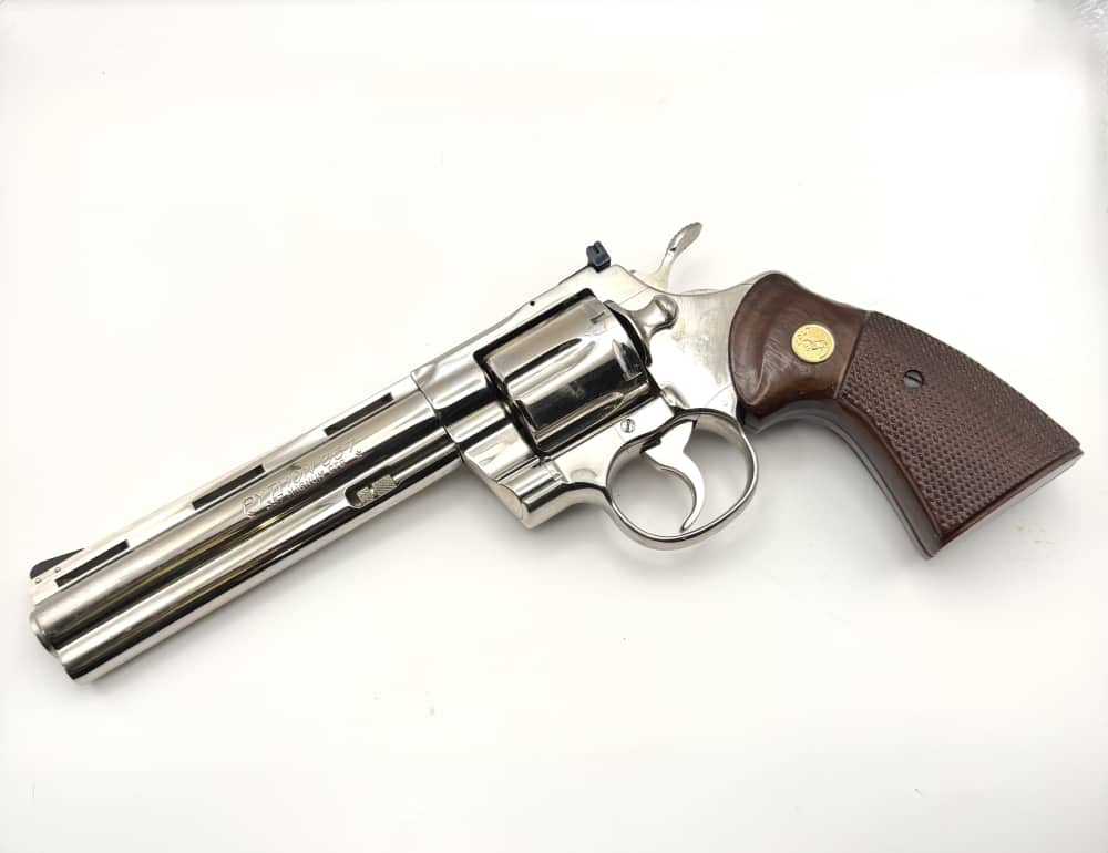 1979 Colt Python .357 Magnum Revolver Nickel 6 inch 357 Mag-img-0