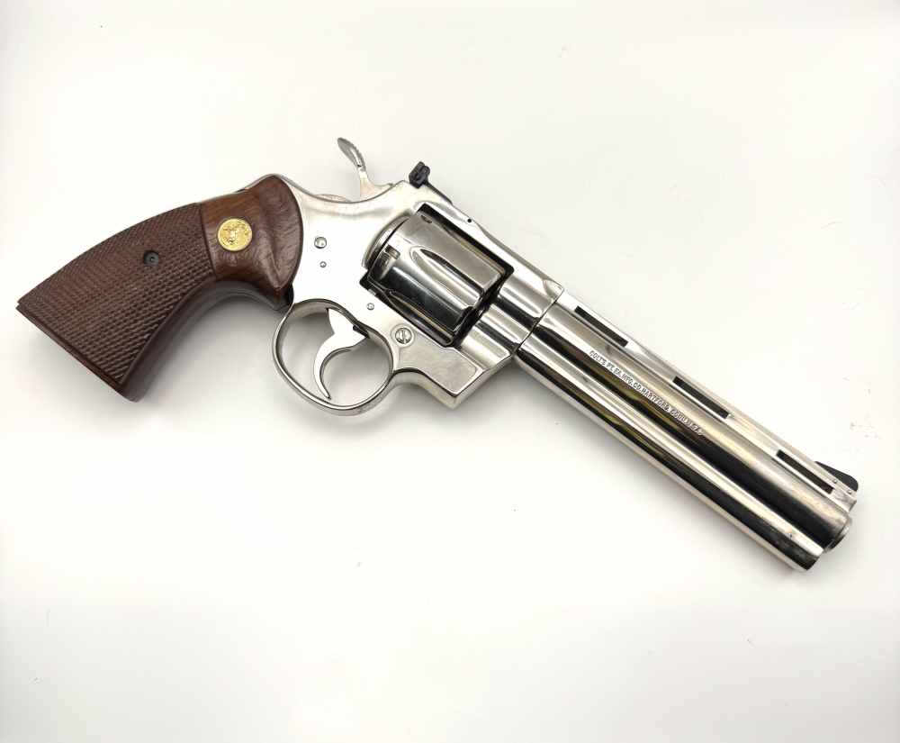 1979 Colt Python .357 Magnum Revolver Nickel 6 inch 357 Mag-img-1