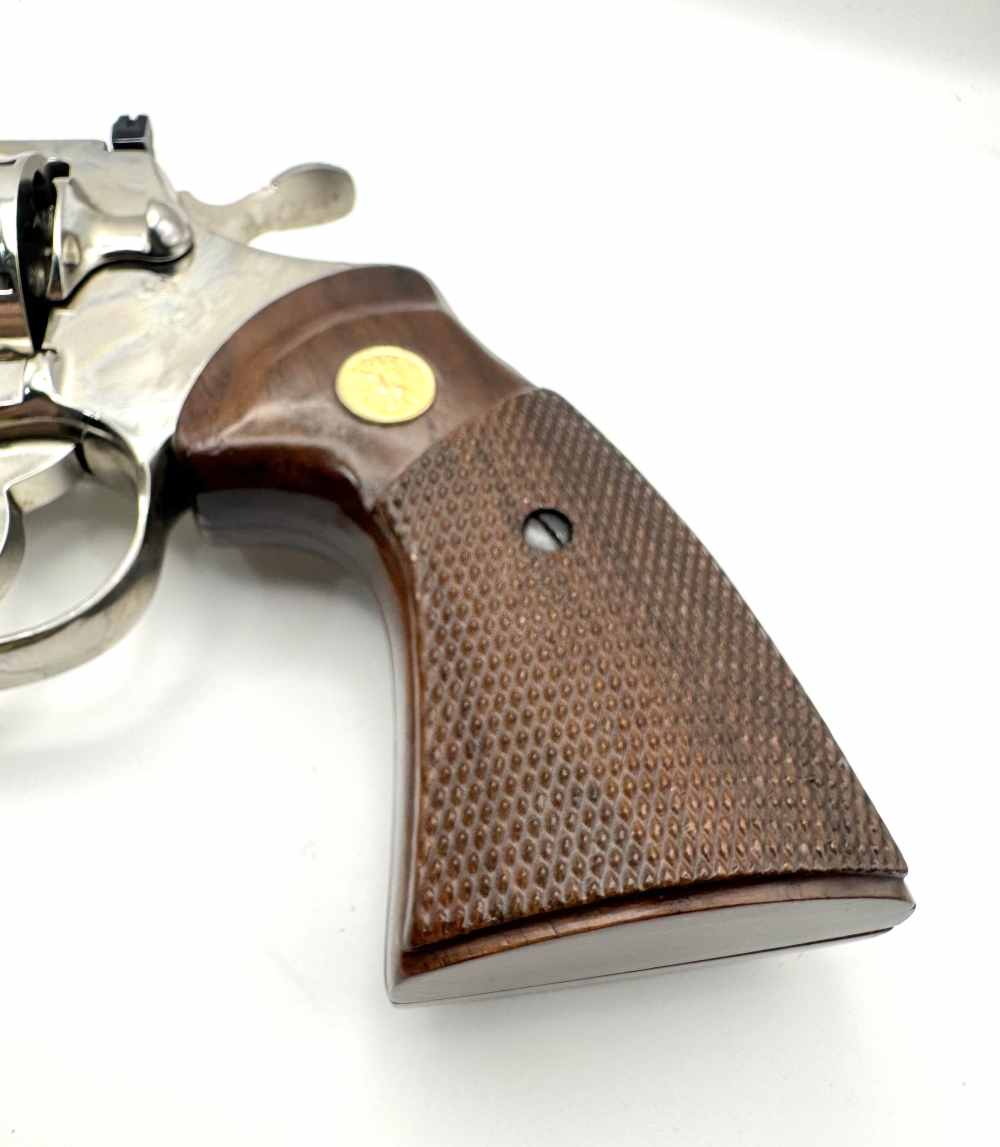 1979 Colt Python .357 Magnum Revolver Nickel 6 inch 357 Mag-img-4