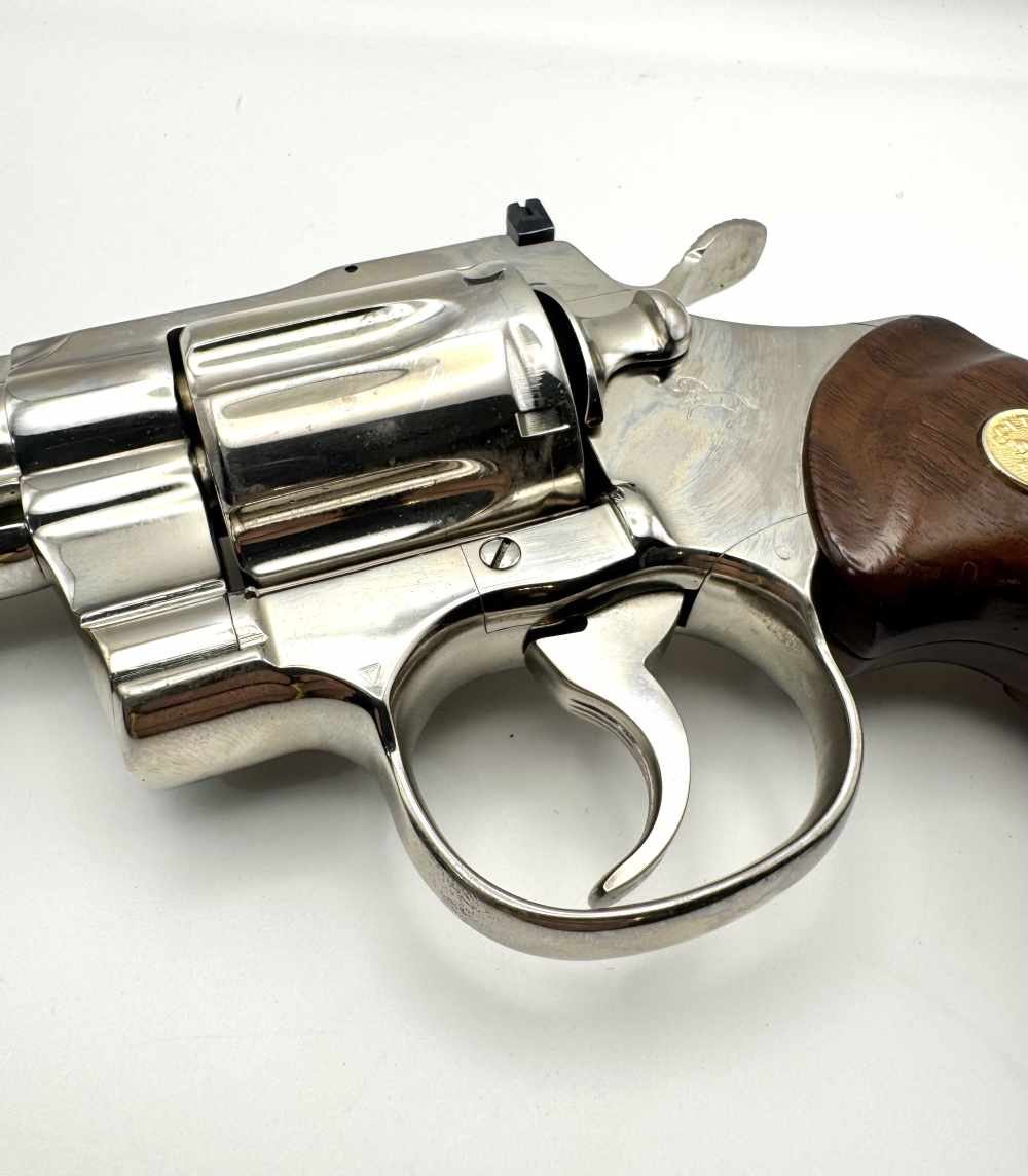 1979 Colt Python .357 Magnum Revolver Nickel 6 inch 357 Mag-img-3