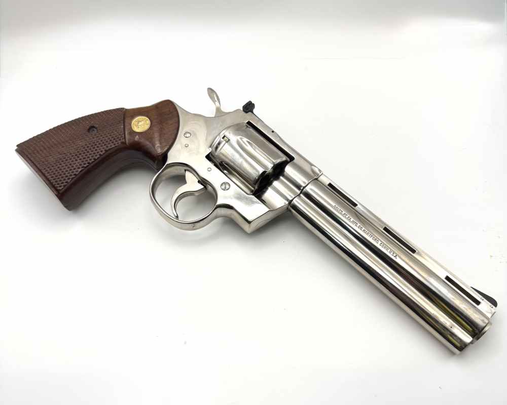 1979 Colt Python .357 Magnum Revolver Nickel 6 inch 357 Mag-img-2