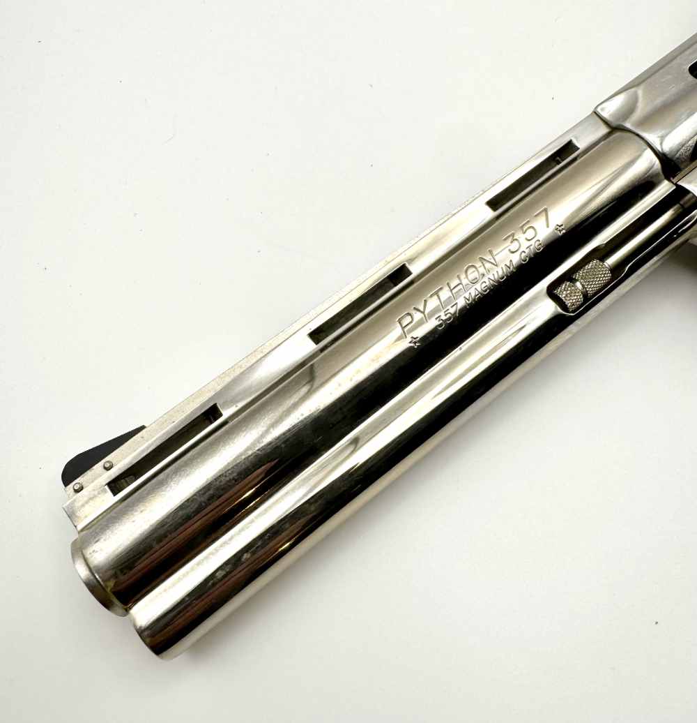 1979 Colt Python .357 Magnum Revolver Nickel 6 inch 357 Mag-img-5