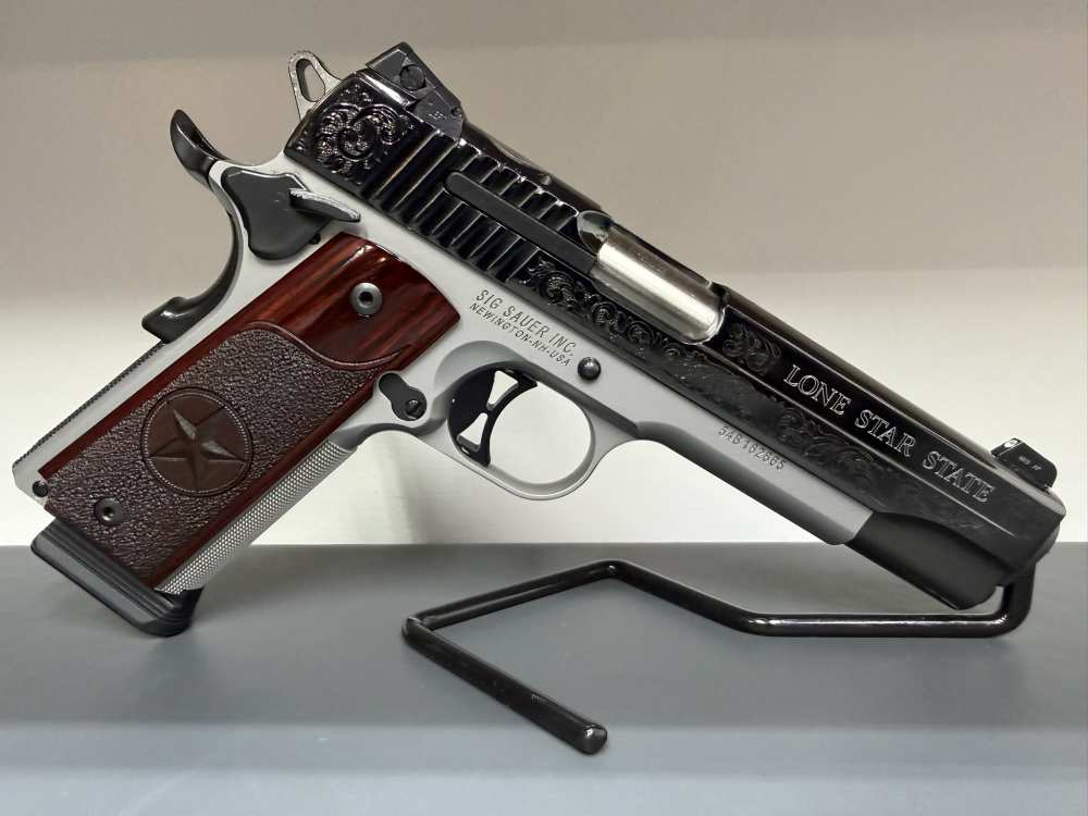 SIG SAUER 1911*TEXAS SILVER LONE STAR LIMITED EDITION RUN*MANUFACTURED 2015-img-3