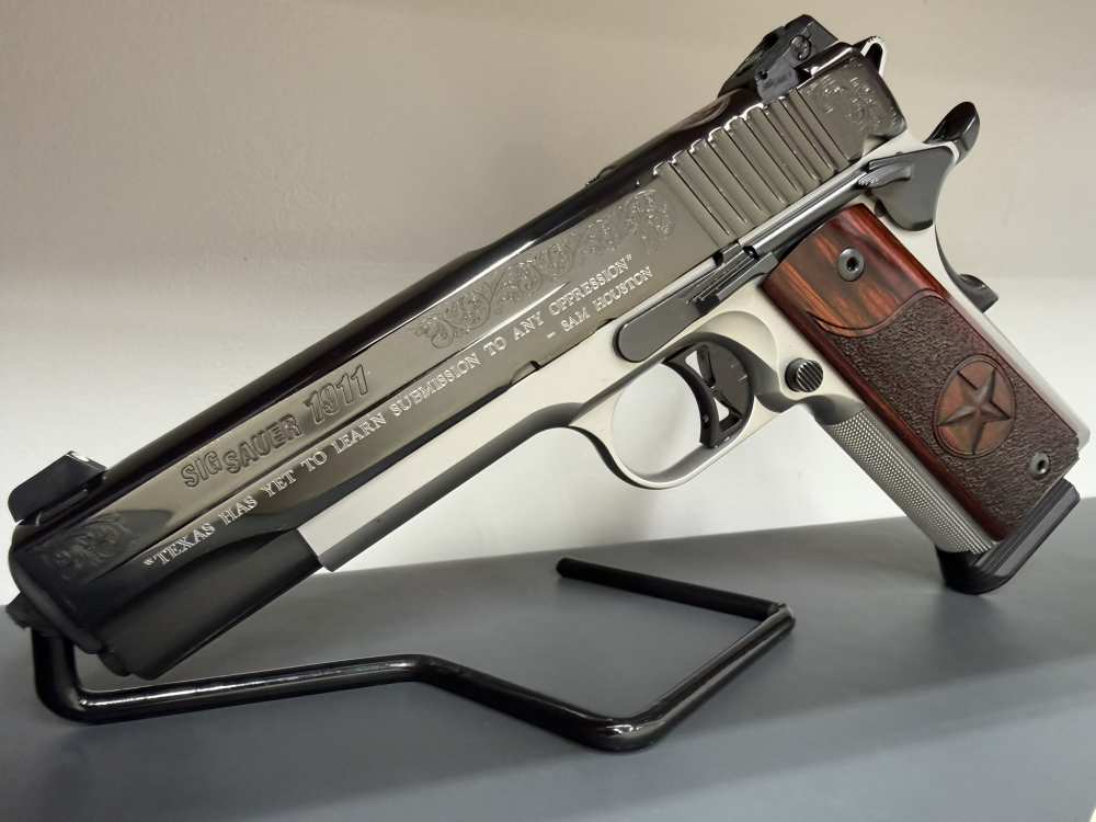 SIG SAUER 1911*TEXAS SILVER LONE STAR LIMITED EDITION RUN*MANUFACTURED 2015-img-4