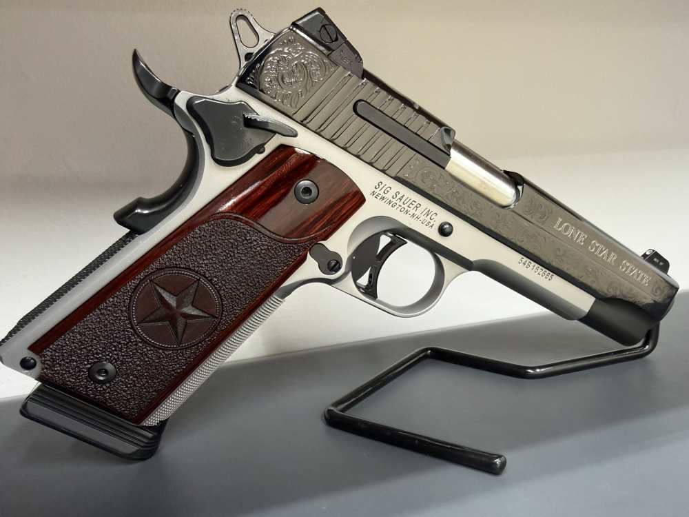 SIG SAUER 1911*TEXAS SILVER LONE STAR LIMITED EDITION RUN*MANUFACTURED 2015-img-8