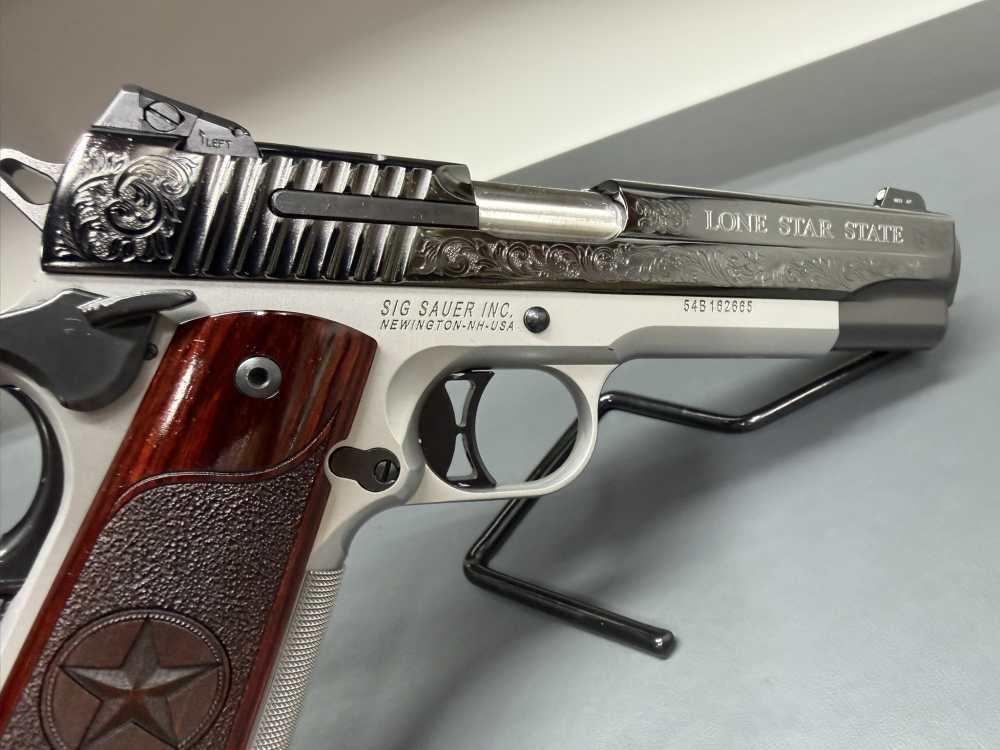 SIG SAUER 1911*TEXAS SILVER LONE STAR LIMITED EDITION RUN*MANUFACTURED 2015-img-11