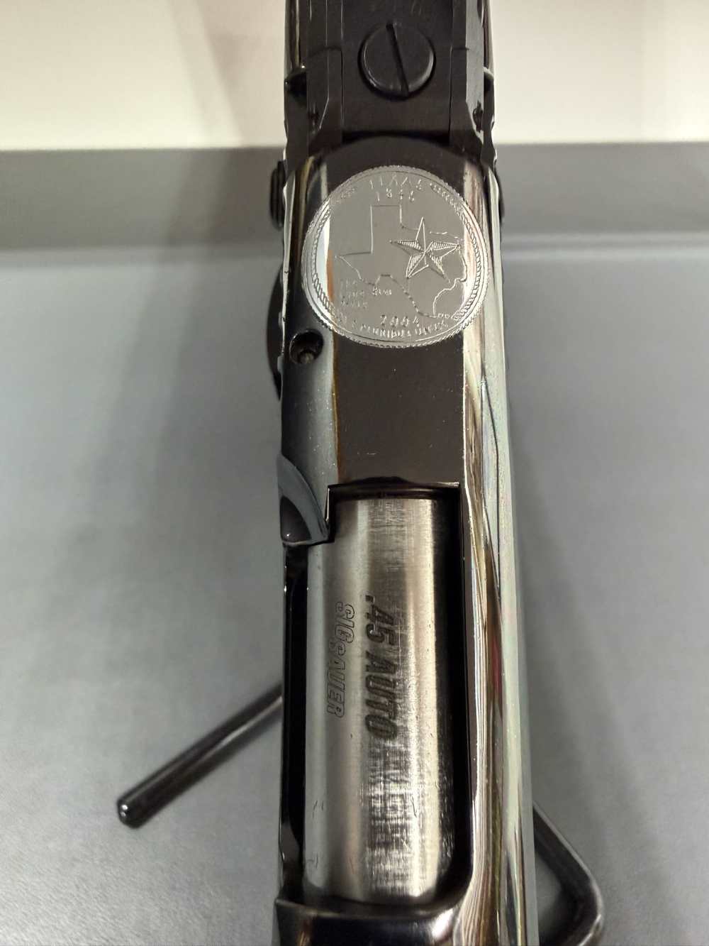 SIG SAUER 1911*TEXAS SILVER LONE STAR LIMITED EDITION RUN*MANUFACTURED 2015-img-13