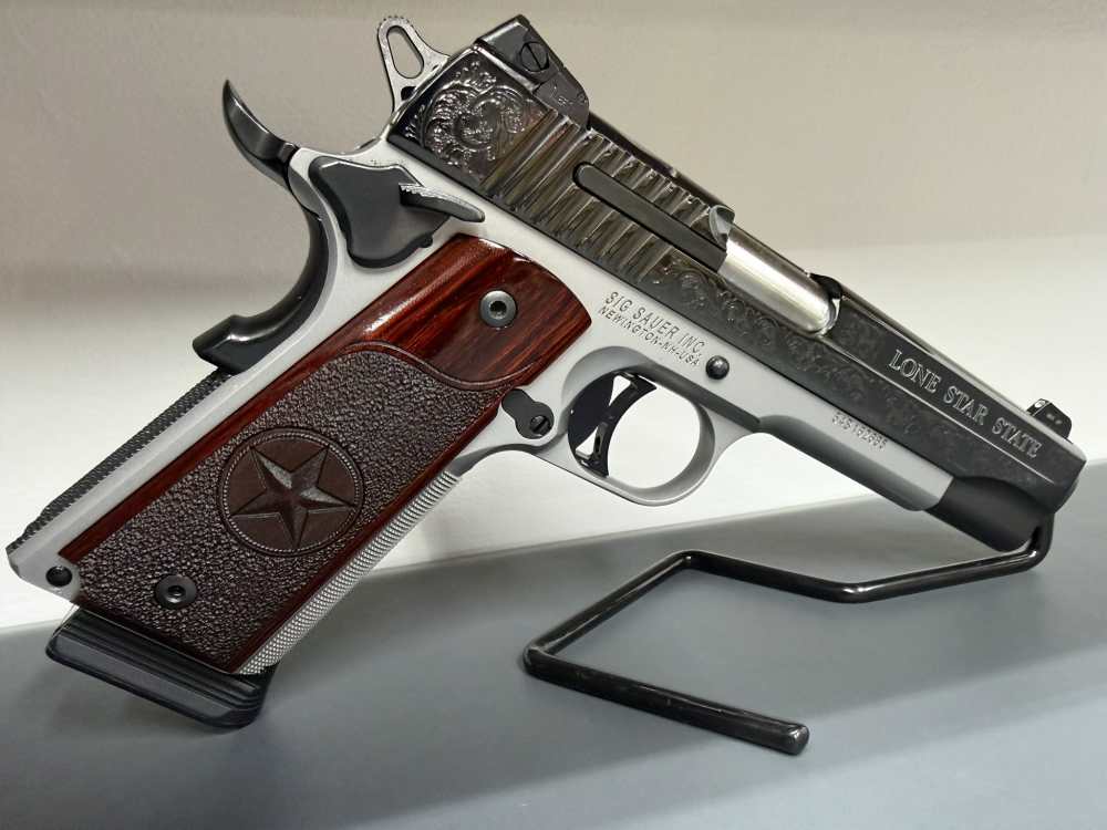 SIG SAUER 1911*TEXAS SILVER LONE STAR LIMITED EDITION RUN*MANUFACTURED 2015-img-9
