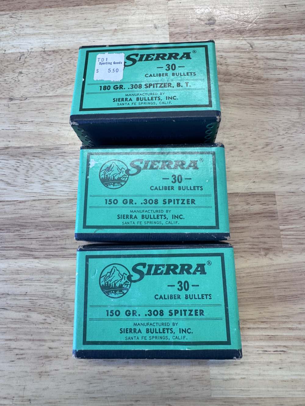 Sierra .308 Spitzer Bullets, Low Starting Price, NO RESERVE! Free shipping.-img-0