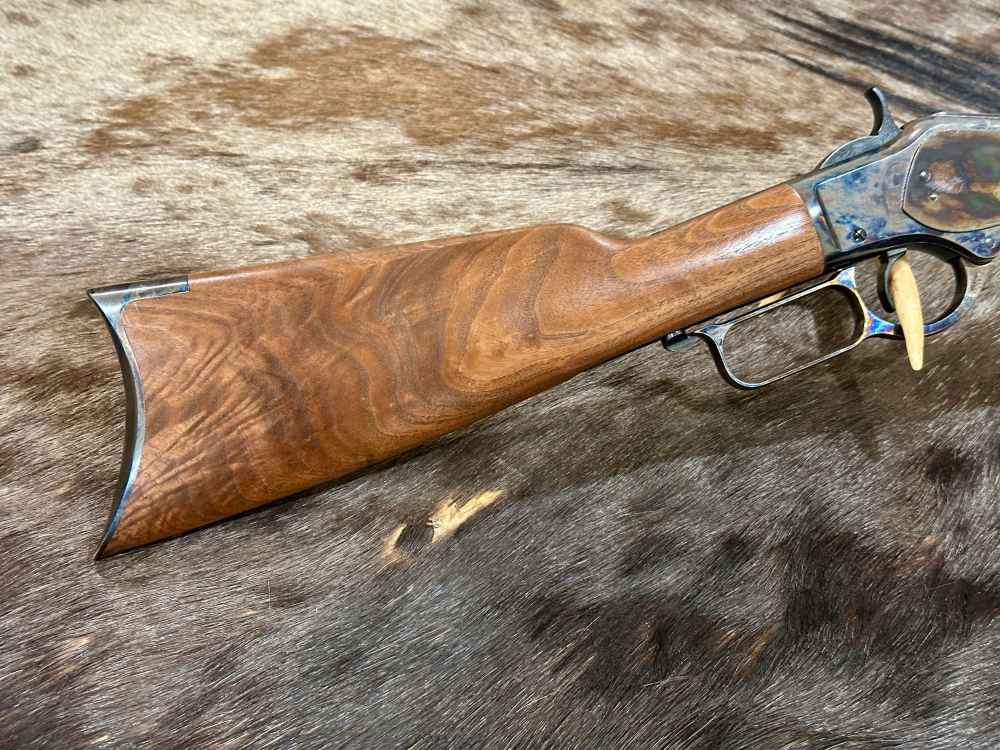 WINCHESTER 1873 SHORT RIFLE COLOR CASE HARDENED 44-40 WIN 20" GREAT WOOD-img-0