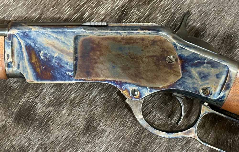 WINCHESTER 1873 SHORT RIFLE COLOR CASE HARDENED 44-40 WIN 20" GREAT WOOD-img-12