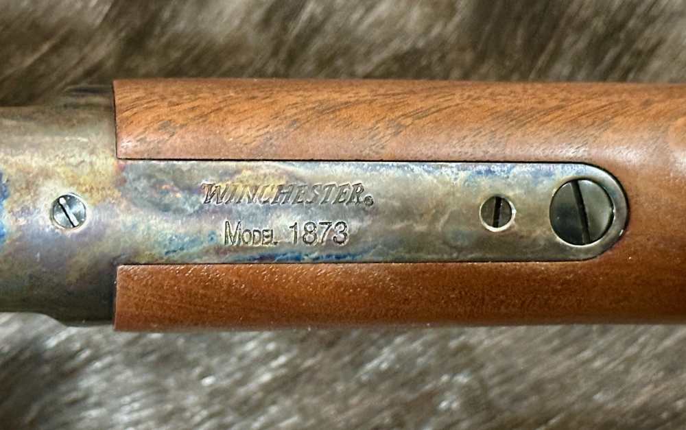 WINCHESTER 1873 SHORT RIFLE COLOR CASE HARDENED 44-40 WIN 20" GOOD WOOD-img-17