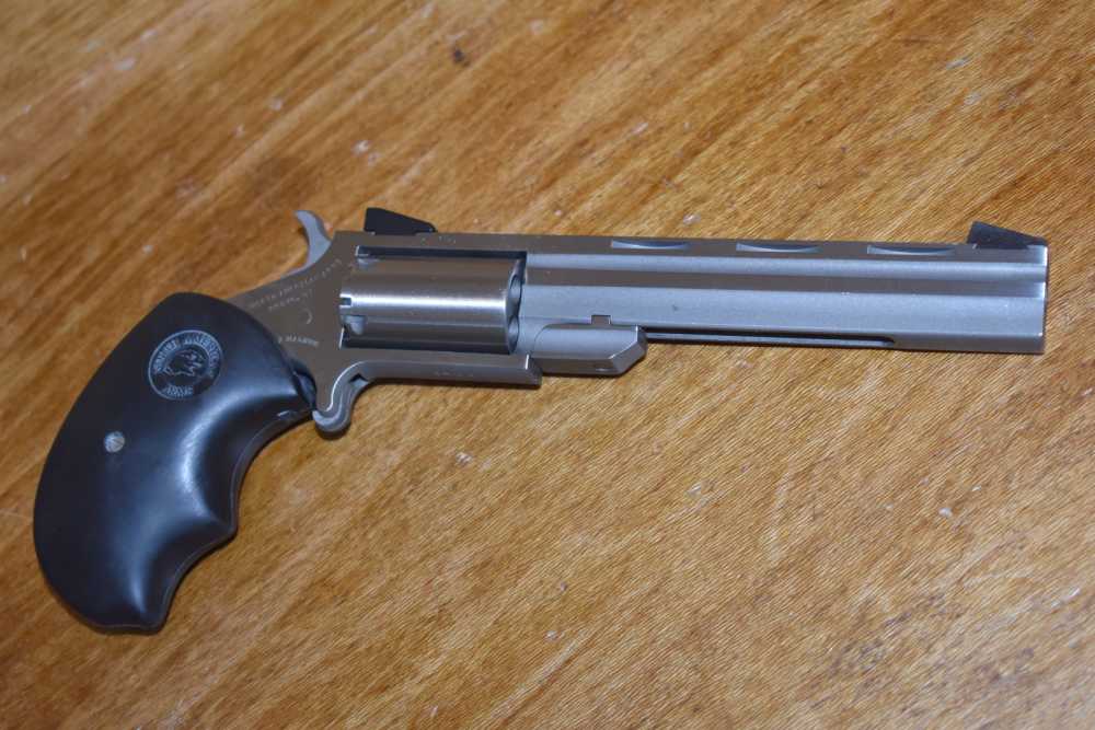 North American Arms NAA Mini Master .22 Magnum Stainless Revolver-img-1
