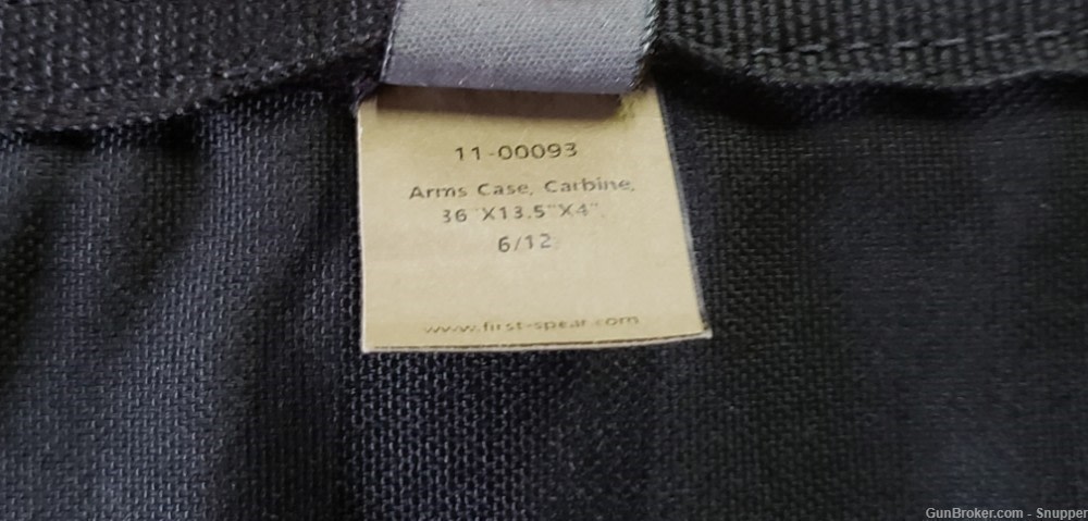 FirstSpear Arms Case Black Deluxe Padded Rifle Bag 36 Carbine Length Scoped-img-8