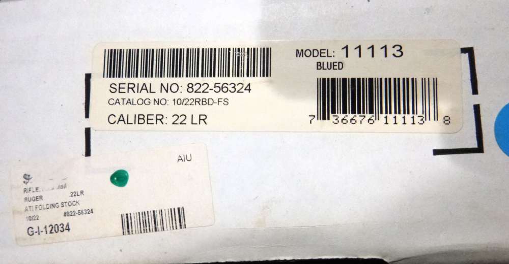 Ruger 10/22 Tactical Franklin Binary Trigger Folding Stock Threaded Barrel-img-33