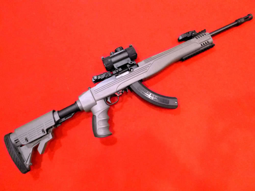 Ruger 10/22 Tactical Franklin Binary Trigger Folding Stock Threaded Barrel-img-0