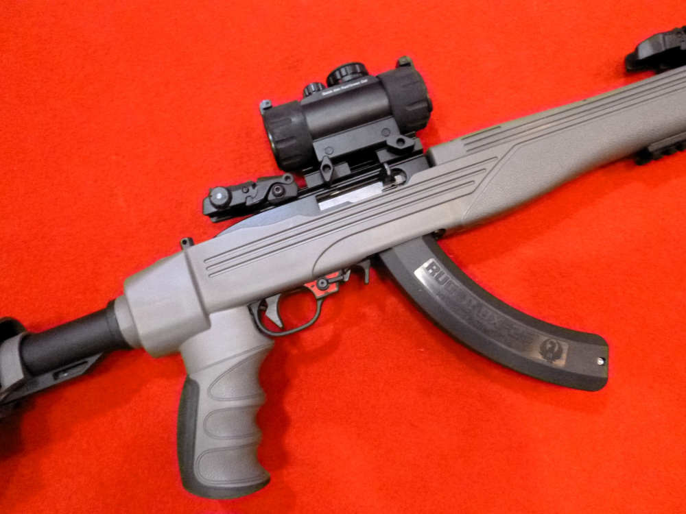 Ruger 10/22 Tactical Franklin Binary Trigger Folding Stock Threaded Barrel-img-5