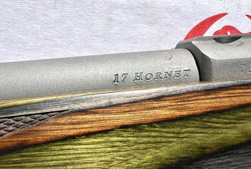 Ruger 77/17 .17 HORNET 18.5" Barrel Green Mountain Stock NIB  1 extra mag-img-21