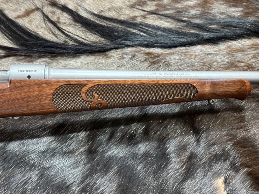 FREE SAFARI, NEW WIN MODEL 70 STAINLESS STEEL FEATHERWEIGHT 6.5 CREED 22"-img-4