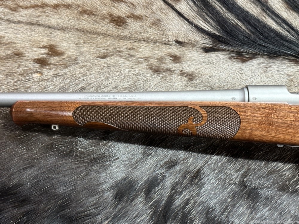 FREE SAFARI, NEW WIN MODEL 70 STAINLESS STEEL FEATHERWEIGHT 6.5 CREED 22"-img-11