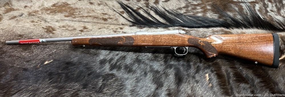 FREE SAFARI, NEW WIN MODEL 70 STAINLESS STEEL FEATHERWEIGHT 6.5 CREED 22"-img-2