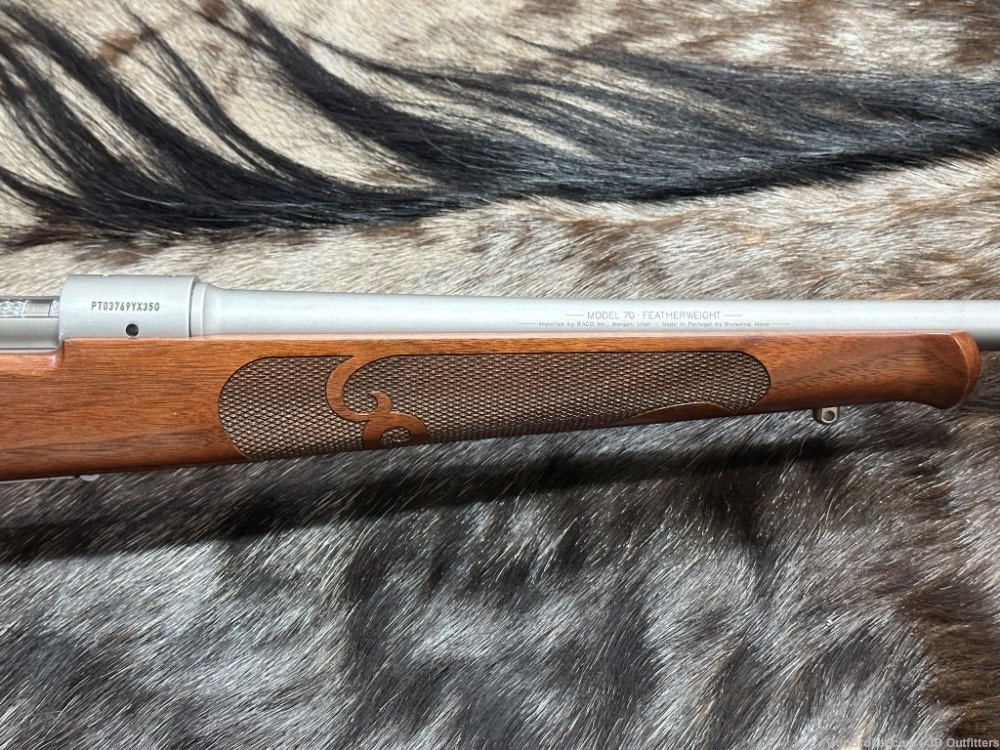 FREE SAFARI, NEW WIN MODEL 70 STAINLESS STEEL FEATHERWEIGHT 6.5 CREED 22"-img-4