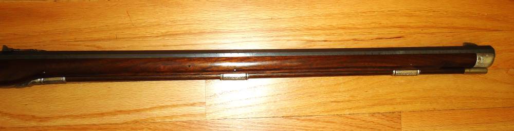 62 Caliber Transition Era 1740 Flintlock Rifle Damascus Barrel Silver Mount-img-3