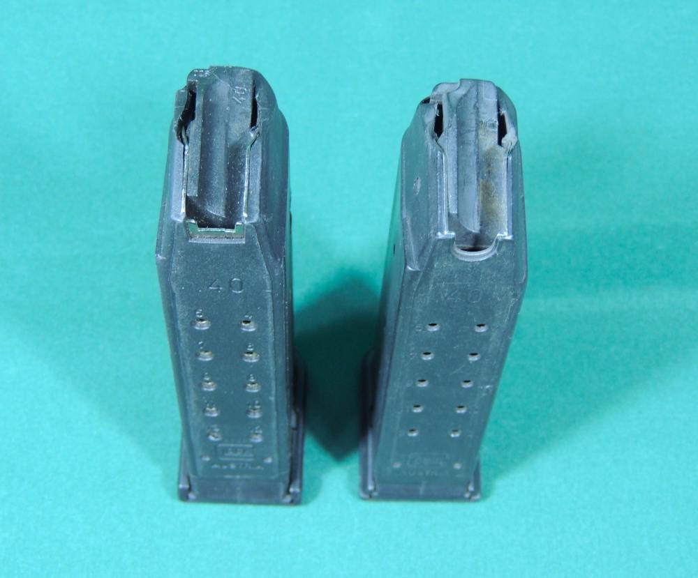 2 Used Factory GLOCK 23 13rd 40 S&W Caliber Magazines Surplus Magazines-img-4