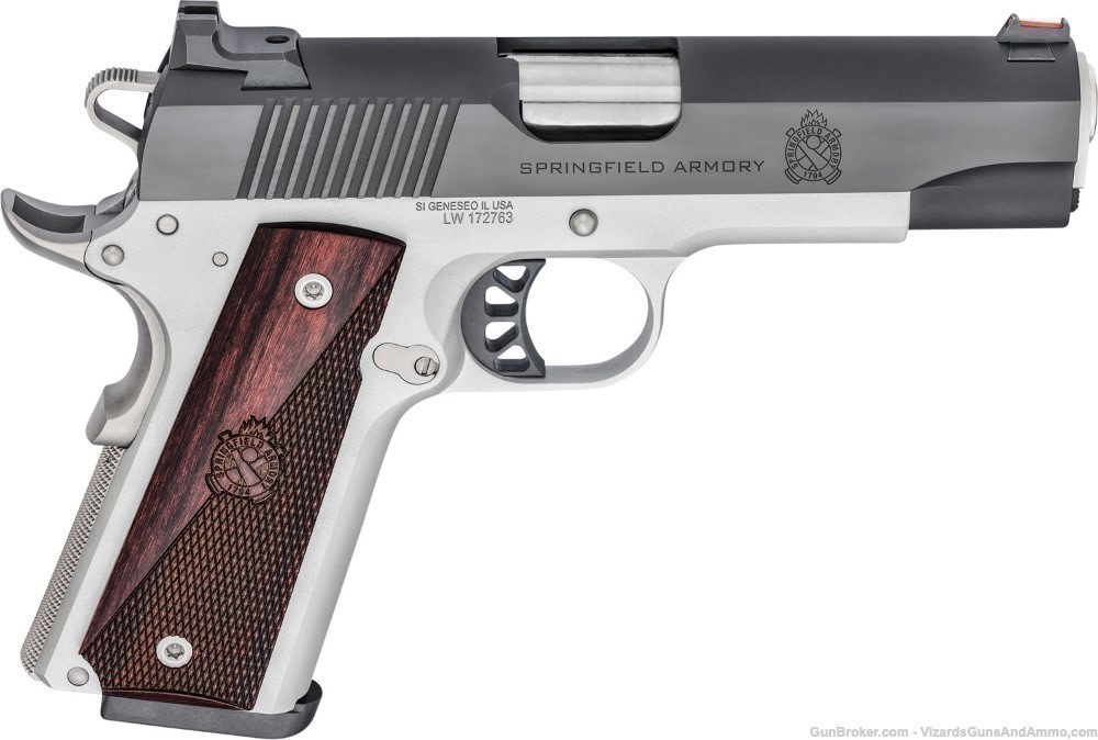   Springfield Armory PX9118L 1911 Ronin 45 ACP 8+1 4.25" Barrel, Satin Alum-img-0