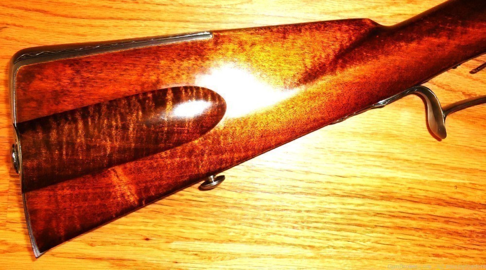 Matt Avance Christian's Spring  50 Cal Flintlock rifle, Engraved, Swamped-img-2