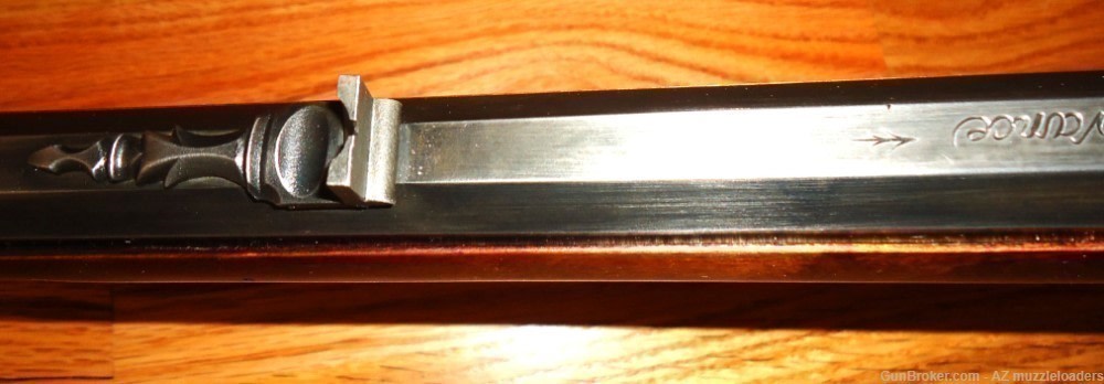 Matt Avance Christian's Spring  50 Cal Flintlock rifle, Engraved, Swamped-img-17