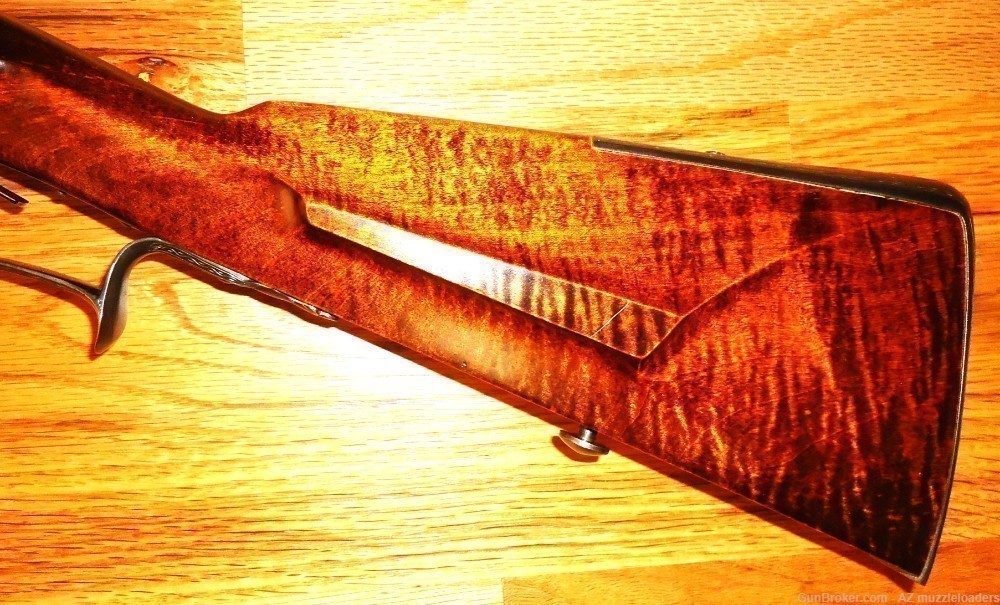 Matt Avance Christian's Spring  50 Cal Flintlock rifle, Engraved, Swamped-img-7