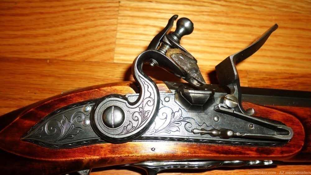 Matt Avance Christian's Spring  50 Cal Flintlock rifle, Engraved, Swamped-img-0
