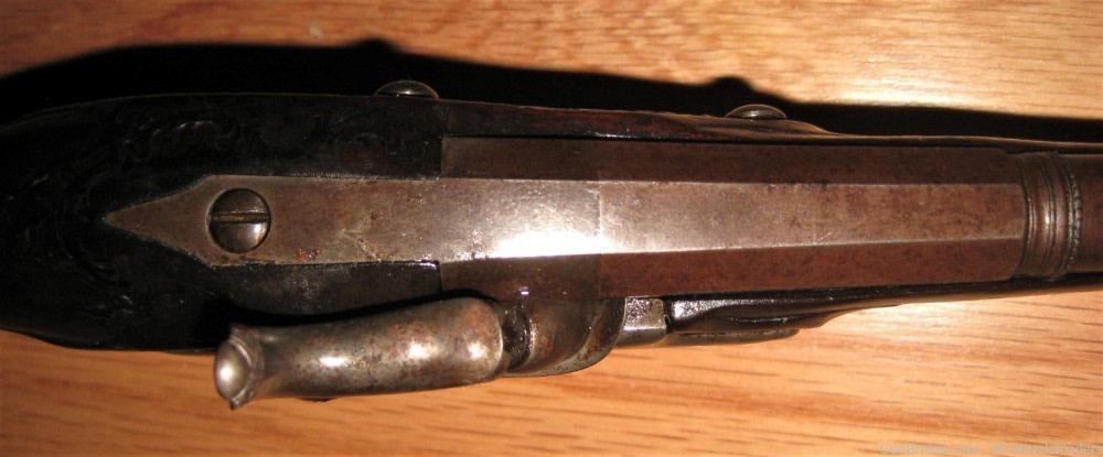  Smoothbore Pistol, Original , German, Cast Engraved, 50 Cal, Muzzleloader-img-6