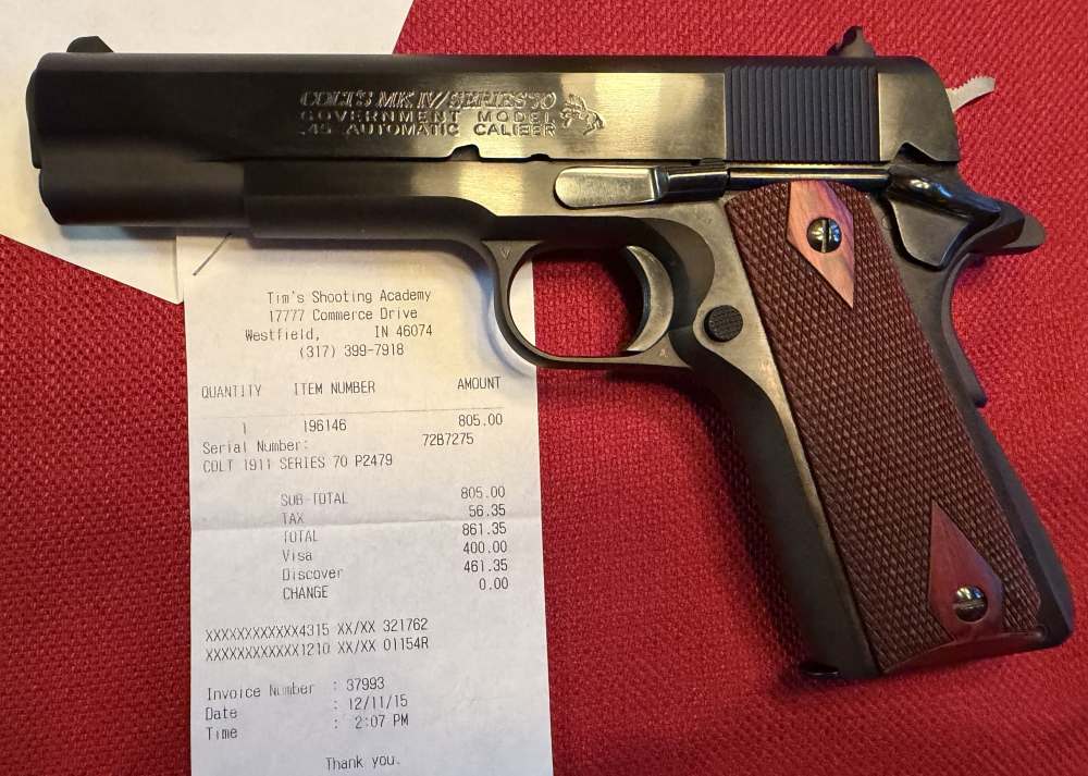 COLT MK IV/SERIES 70 GOVERNMENT MODEL .45 ACP COLT CUSTOM SHOP O1970A1CS-img-31