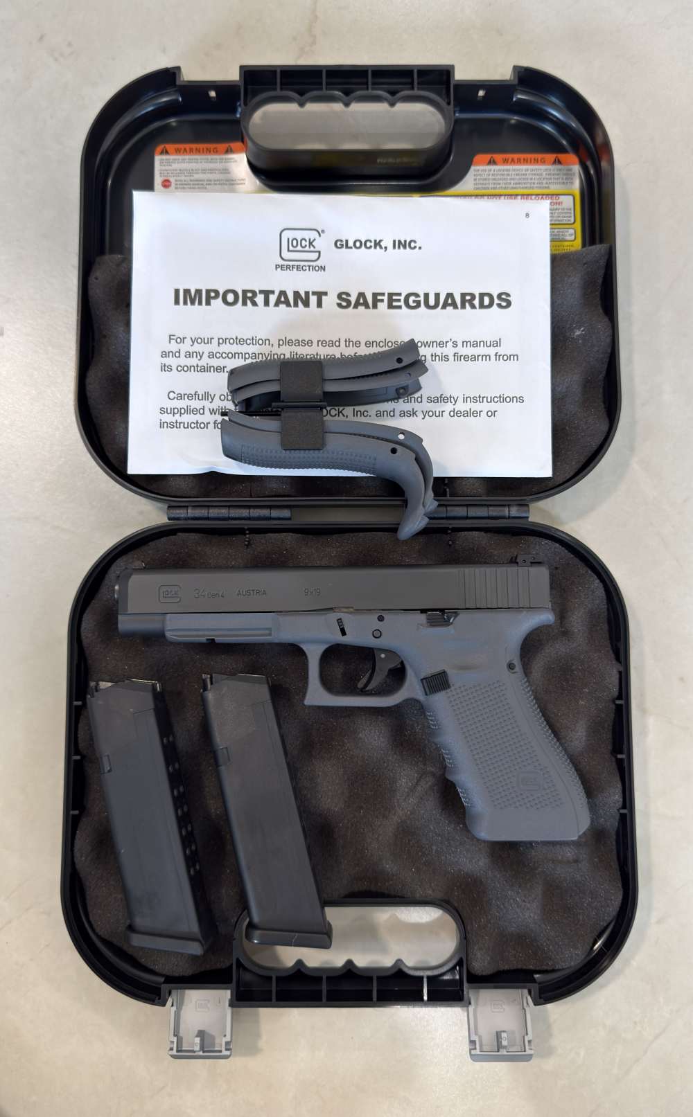 Glock 34 G34 Gen4 factory grey frame -Excellent Condition--img-0