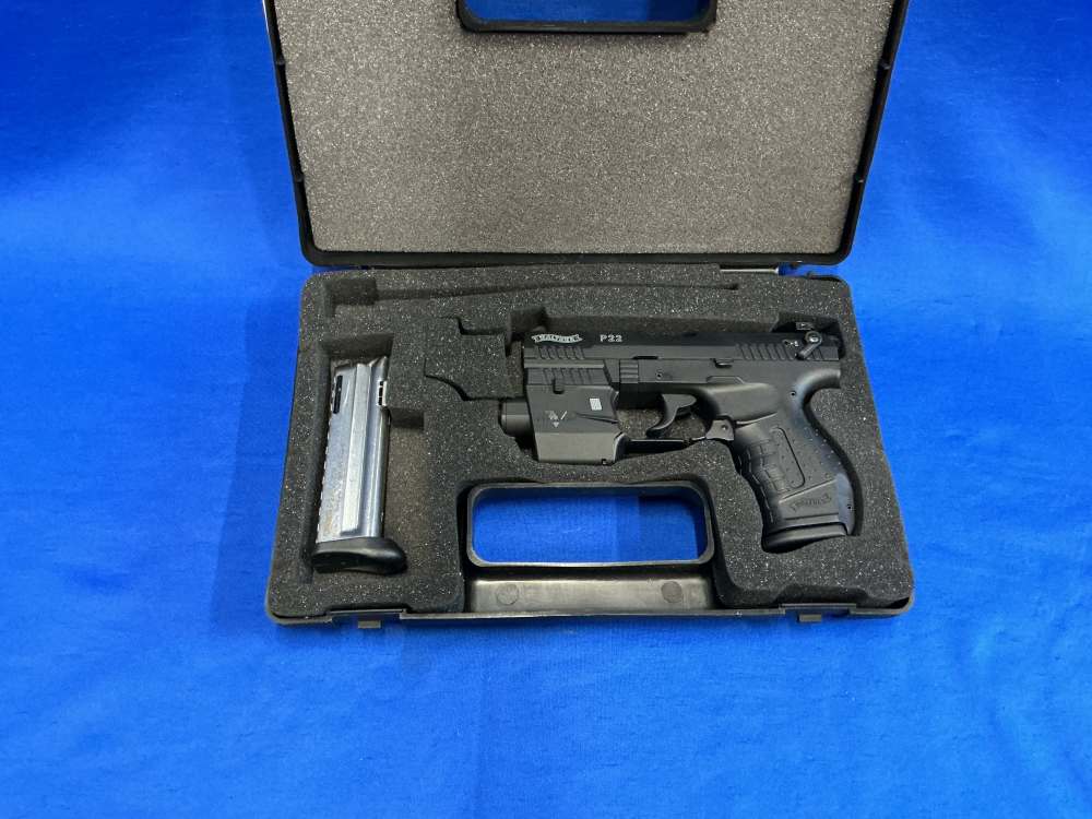 USED Walther P22 Pistol 22lr Viridian WP22 Green Laser L227934 C-img-1