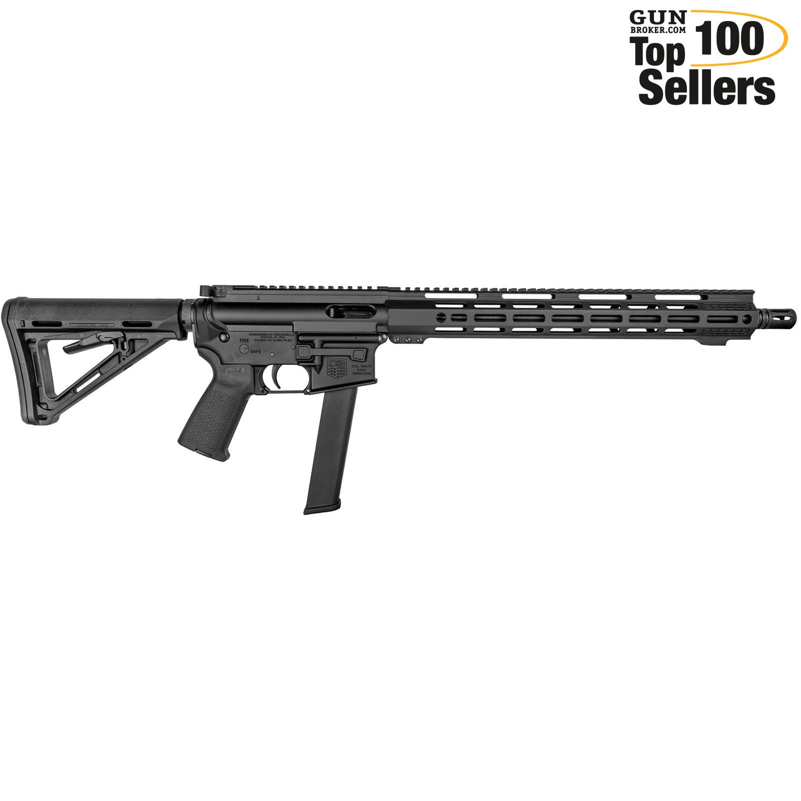 DIAMONDBACK DB9R 9mm 16in 32rd Black Semi-Auto Rifle (DB1418P001)-img-0