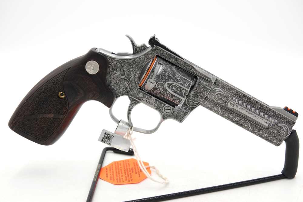Rare Collectible Custom Engraved Colt King Cobra Target 357 MAG 4.25"-img-12