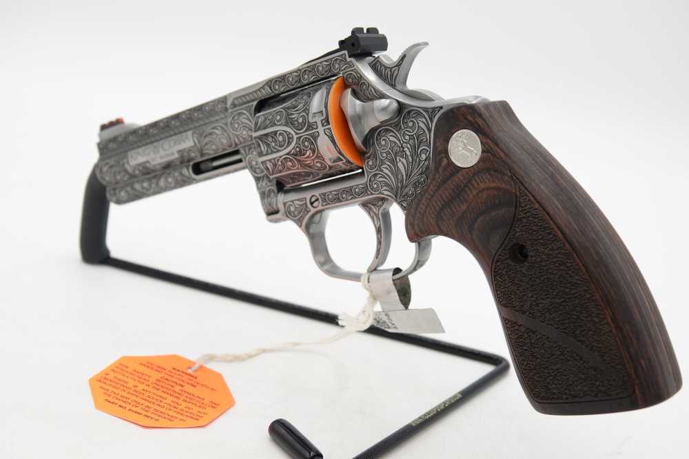 Rare Collectible Custom Engraved Colt King Cobra Target 357 MAG 4.25"-img-8