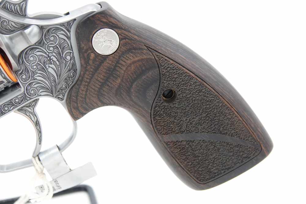 Rare Collectible Custom Engraved Colt King Cobra Target 357 MAG 4.25"-img-7