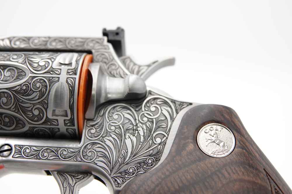 Rare Collectible Custom Engraved Colt King Cobra Target 357 MAG 4.25"-img-31