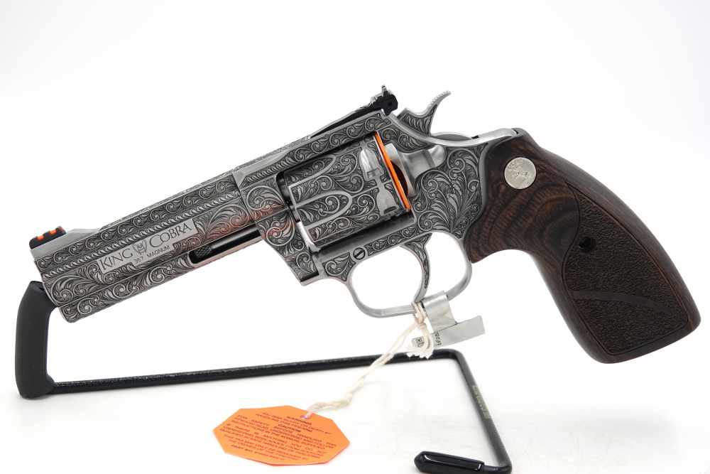 Rare Collectible Custom Engraved Colt King Cobra Target 357 MAG 4.25"-img-3