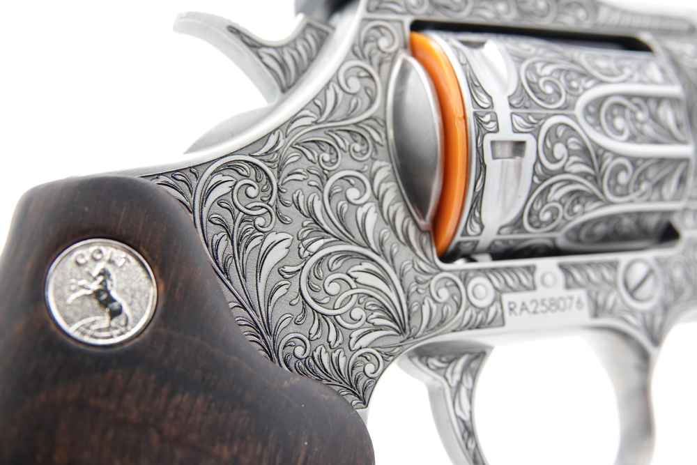 Rare Collectible Custom Engraved Colt King Cobra Target 357 MAG 4.25"-img-28