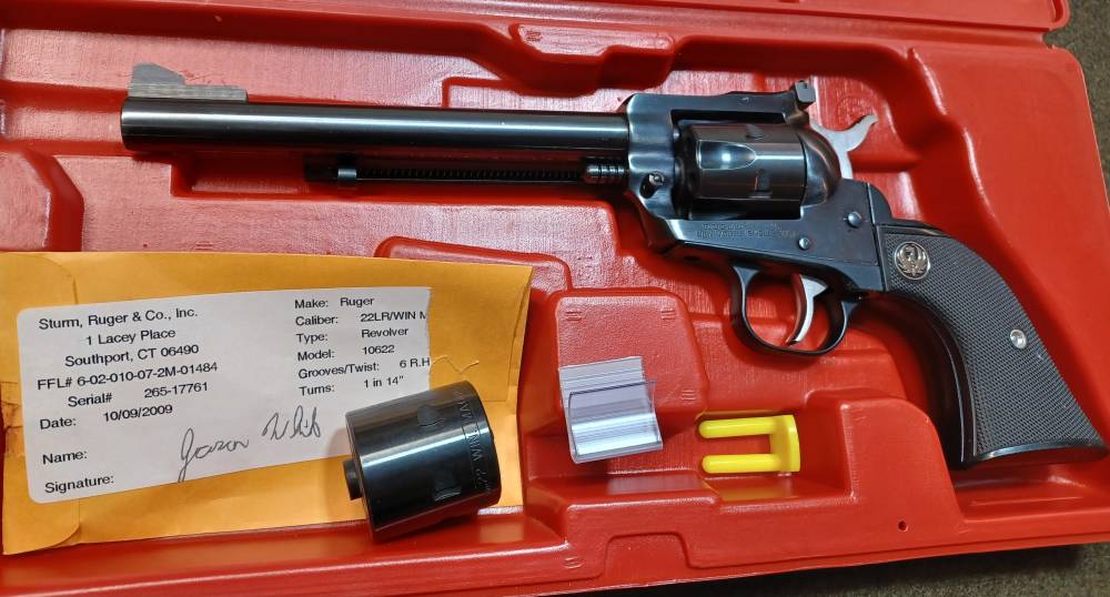 Excellent Ruger Single-Six Convertible–22LR/.22WMR–6.5”–W/Factory Case-img-1