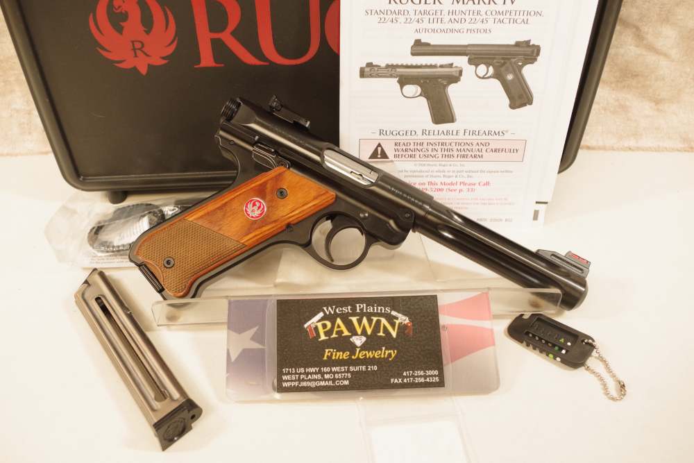 NIB RUGER MARK IV HUNTER .22 LR SEMI AUTO PISTOL 10+1 5.5IN 40177-img-0