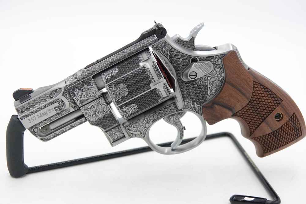 Rare Custom Engraved S&W Smith & Wesson 627 PC 2.625" 357 MAG 8 Round-img-3