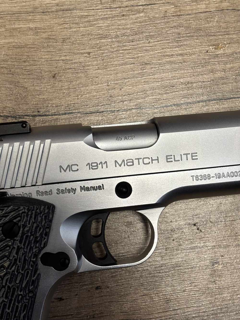 GIRSAN MC 1911 MATCH ELITE STAINLESS .45ACP PISTOL NO RESERVE -img-4